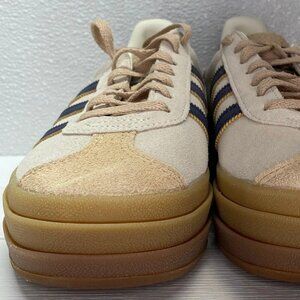 adidas Beige and Navy Women's Sneakers